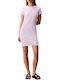 Summer Mini Knitted Lilac Dress
