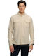 M D2 Stud Merchant Long Sleeve Shirt Ecru