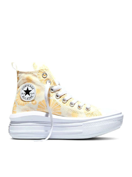 Chuck Taylor All Star All Star Chuck Taylor Παιδικά Sneakers High Ανατομικά Κίτρινα