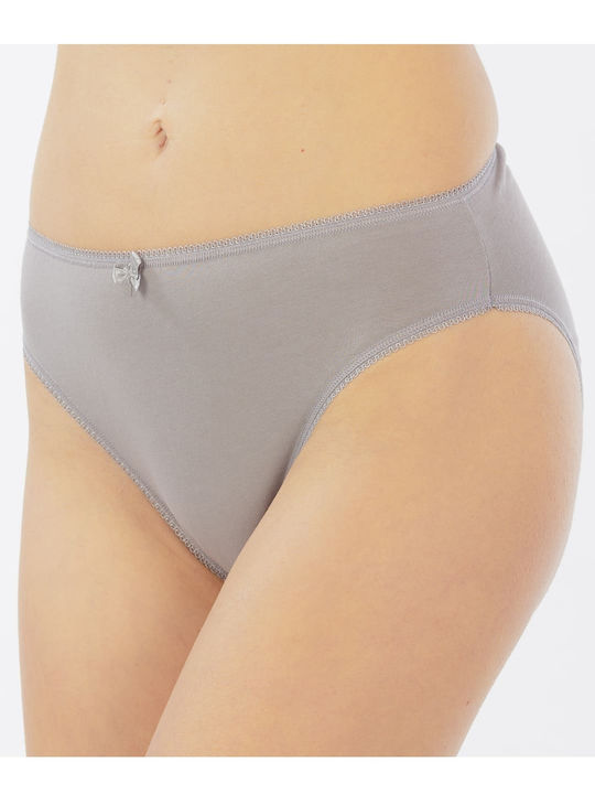 Slip Bumbac Gri Pentru Femei