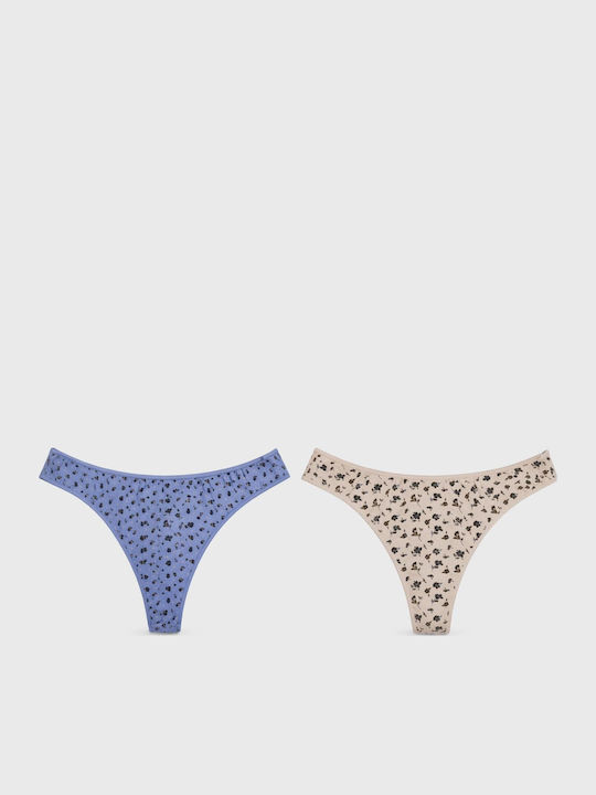 Walk Rio Damen-Slips Brasilien 2Pack Mehrfarbig