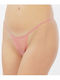 Damen-Slip Mit Spitze Dusty Rose