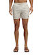 Stud Men's Swim Shorts White with Patterns
