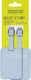 American Tourister Light Blue Luggage Label 2 Pieces