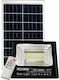 Στεγανός Ηλιακός Προβολέας LED 100W Ψυχρό Λευκό 6000K με Τηλεχειριστήριο IP67
