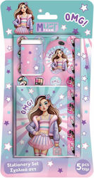 Set Școlar 5 Bucăți Must Team Fată Wow 000587329 Set Școlar 5 Bucăți Must Team Fată Wow 000587329