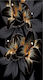 Norimpex Diamond Mosaic Black Gold Lilies 30x40