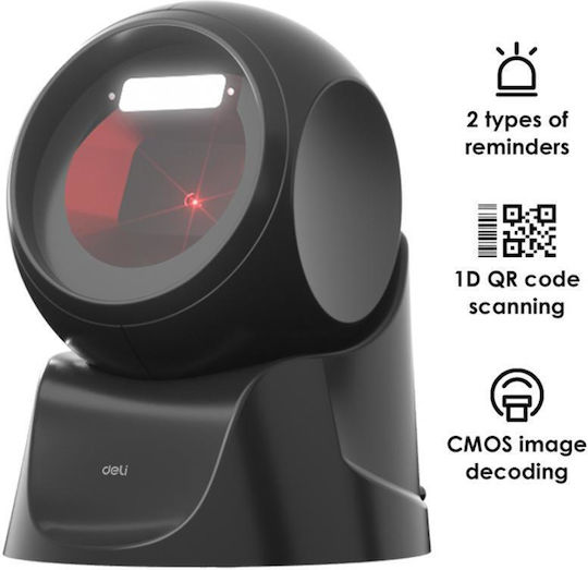 Handheld Wired Scanner with 1D Barcode Readability