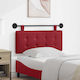 vidaXL Leather Bed Headboard Pillow 110x55cm