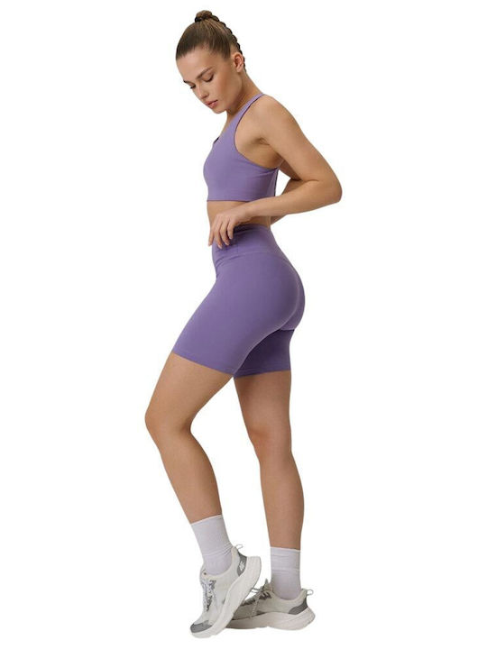 4F Damen Fahrrad Leggings Lila