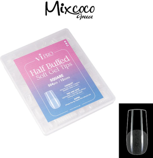 Mixcoco Tipsuri Unghii False Transparente 504 Bucăți 260561-01