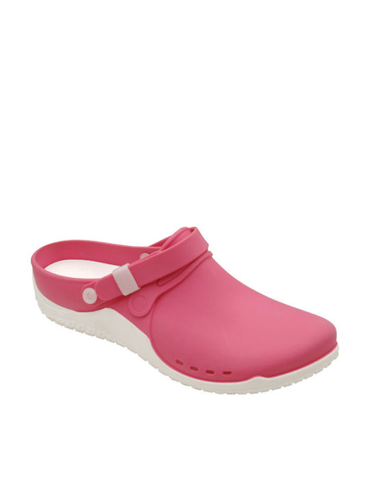 Scholl Clog Progress Γυναικεία Ανατομικά Σαμπό Ροζ