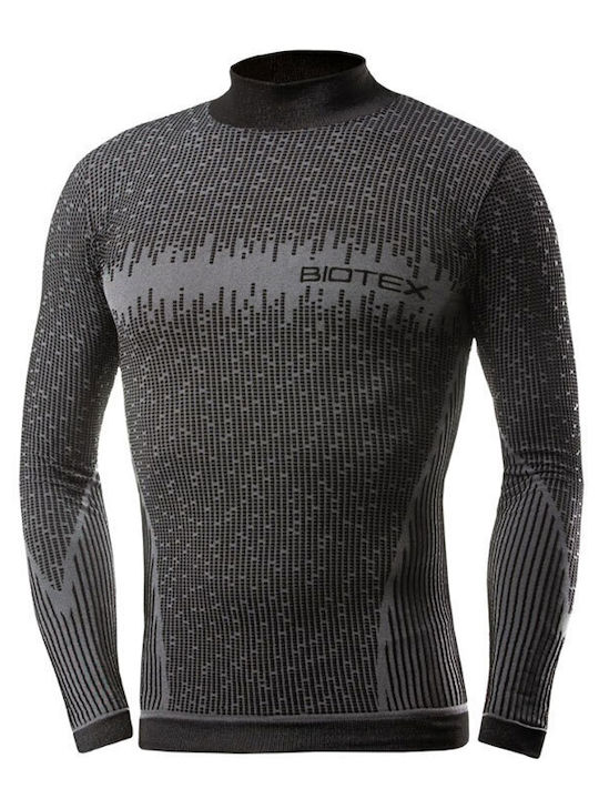 Biotex Herren Thermounterwäsche Langärmliges Hemd Schwarz Biotex Herren Thermounterwäsche Langärmliges Hemd Schwarz