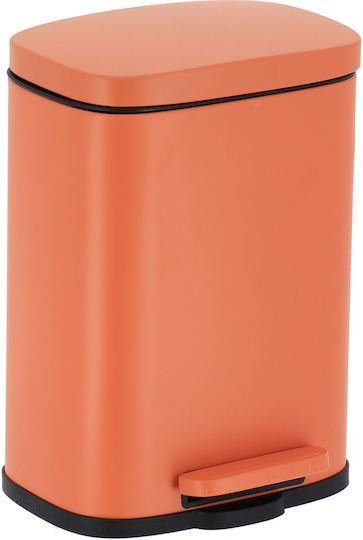Metallisches Badezimmer Behälter Soft Close 5lt Orange