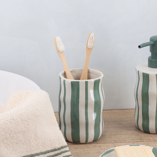 Bathroom Cup Holder Φ8x11.6 T-d Sage Green 61192144 Φ8x11.6 Ceramic