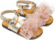 Babywalker Christening Leather Sandals Ecru