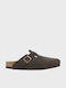 Birkenstock Boston Leder Holzschuhe Braune