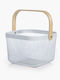 Καλαθι Μεταλ Ξυλ.λαβη Vista 24x24x17 Nef-nef Home Wear White 24x24x17