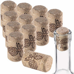 100x Wine Bottle Stoppers Cork Natural Agglomerated 23x38