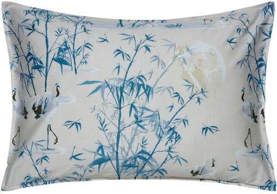 Kentia Shizen Σετ Μαξιλαροθήκες Oxford Blue 50x70εκ.