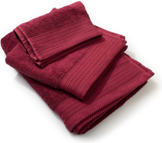 Dimcol 80x150cm Bordeaux Bath Towel Weight 500gsm