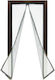 Panora Pet Friendly Mosquito Net Door with Magnetic Clasp White 120x120cm