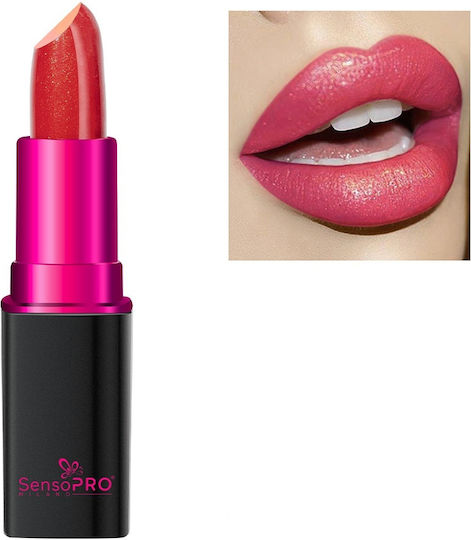 Glossy Shine Lipstick Sensopro Milano Peony Shimmer