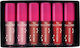 Set 6 Sensopro Milano Lip Glosses Mirror Glow Diva