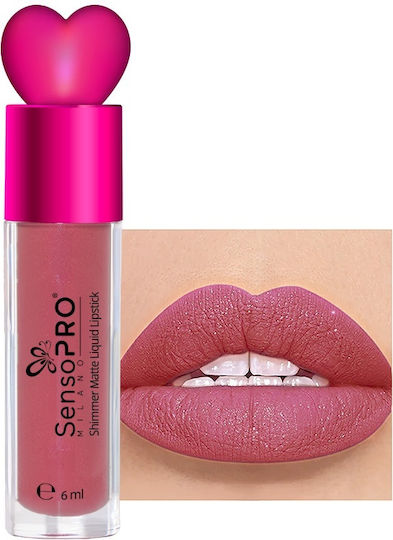 Matte Liquid Lipstick Stardust Glitter Velvet Sensopro Milano Nebula Wine