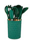 Kitchen Tools Cutlery Set 12 Pieces Green 14.2x32.8cm