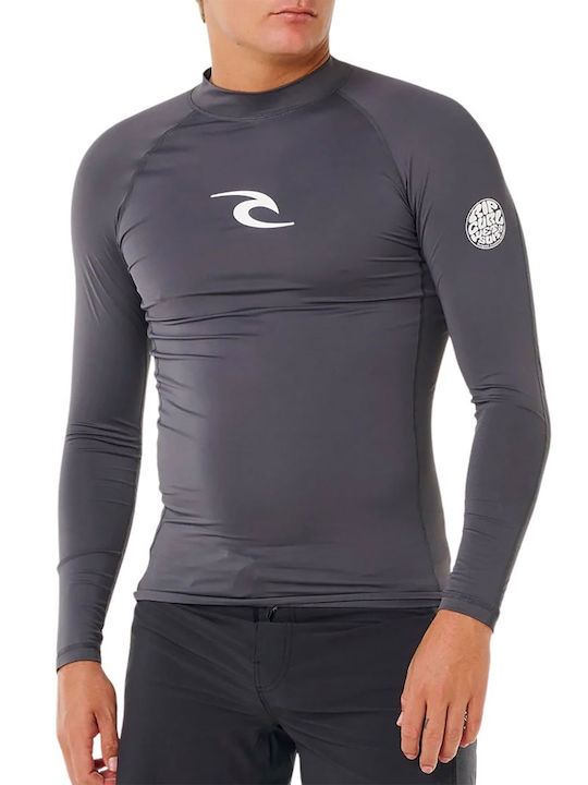 Rip Curl UPF 50 Men Long Sleeve Sun Protection Shirt Grey