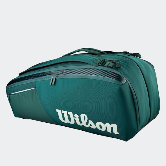 Wilson Super Tour Blade Shoulder Hand Tennis Bag 9 Rackets Green