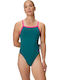 Turnback Activewear Swimsuit Turquoise