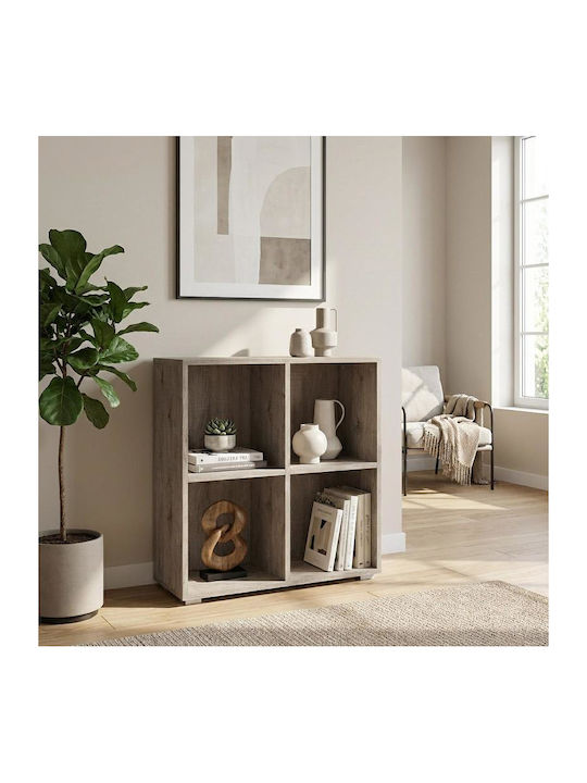 Βιβλιοθήκη Grey Oak 74x25x76εκ.