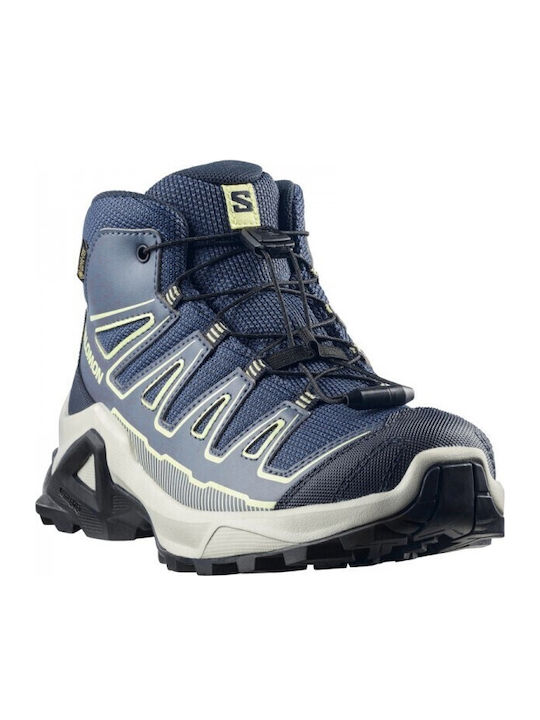 Salomon X Ultra Γυναικεία Ορειβατικά Μποτάκια Αδιάβροχα με Μεμβράνη Gore-Tex Μπλε