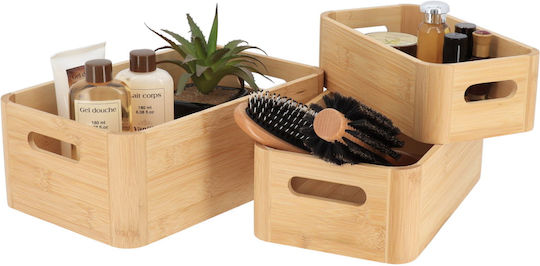 Κουτιά Αποθήκευσης Σετ 3τμχ T-d Bamboo 84251195 Bamboo