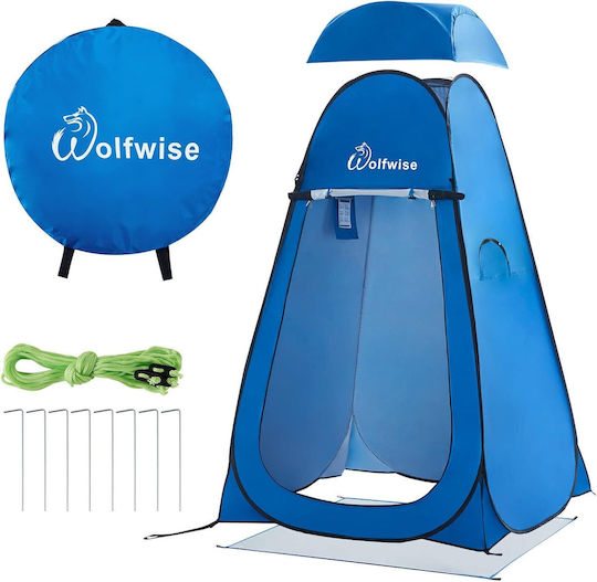 WolfWise Сцена Camping Pop Up Тоалетна Синя 61x4.3см