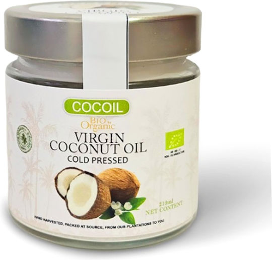 Coconut Oil Extra Virgin Raw Oil Cocoil Cooking & Beauty 210g