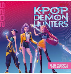 K-pop Demon Hunters 2026 16-μηνο Ημερολόγιο Τοίχου