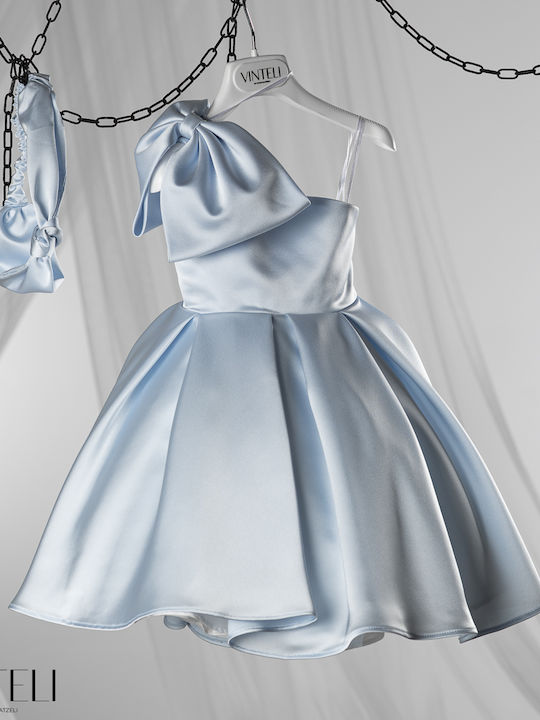 Vinte li Light Blue Baptism Dress