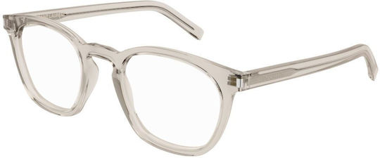 Saint Laurent Квадратни Прозрачни Бежови Sl 28 005