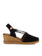 Women's Platforms In Espadrille Style Black Maika Serraje