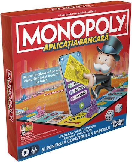 Επιτραπέζιο Παιχνίδι Monopoly Electronic Banking για 2-6 Παίκτες 8+ Ετών (RO) Hasbro