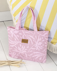 Nima Kiui Stoff Strandtasche Rosa Nima Kiui Stoff Strandtasche Rosa