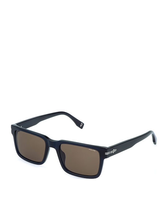 Police Unisex Sunglasses With Blue Frame SPLR75...