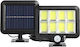 Lampă Solară 30W 1800lm Alb Rece 6000K cu Senzor de Mișcare