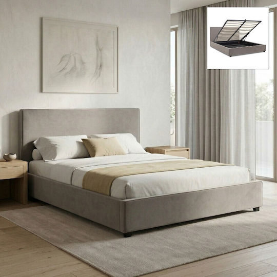 Verona Bett mit Stauraum für die Matratze 160x200cm Beige Verona Bett mit Stauraum für die Matratze 160x200cm Beige