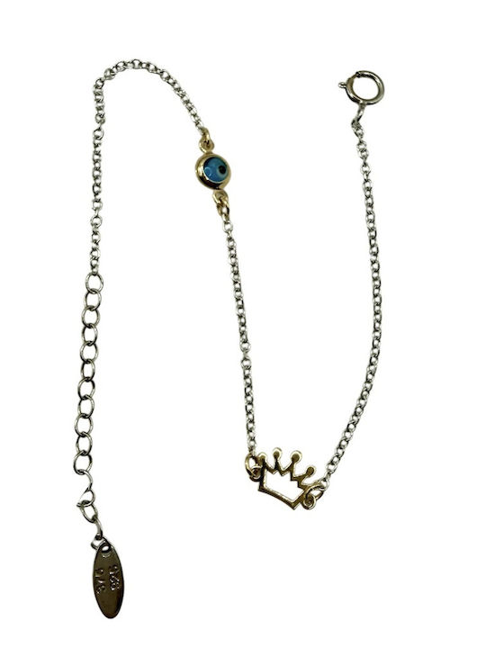 Kontopoulos Women's Bracelet with Eye Design Gold Plated Silver