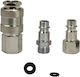 Pneumatic Quick Connect Fittings Kraft&dele Kd2124 ¼" ½" 3 Pieces