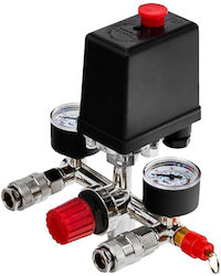 Comutator De Presiune Compresor Conectori Rapizi Manometre Kraft&dele Kd11270 230 V 8 Bar Comutator De Presiune Compresor Conectori Rapizi Manometre Kraft&dele Kd11270 230 V 8 Bar
